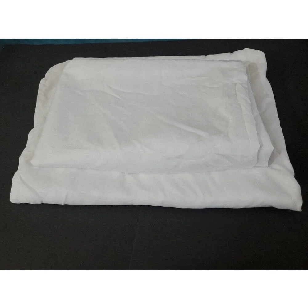Cynthia Rowley 2 Full Size White Flat Only Sheets 83